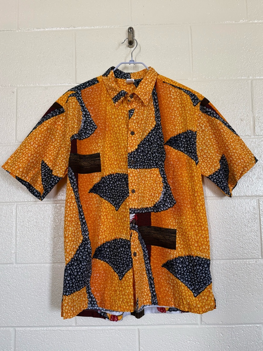 Feather Design Aloha Shirt Salt & Light Hawai’i Sz L